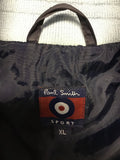 PAUL SMITH SPORT NAVY & LIGHT BLUE ZIP UP BOMBER JACKET SIZE XL