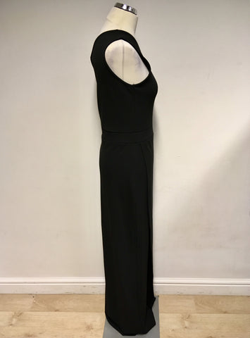 BRAND NEW ASOS BLACK ONE SHOULDER EVENING DRESS SIZE 12 TALL