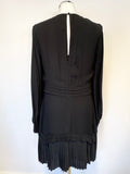 BRAND NEW REISS BLACK ROXY LONG SLEEVE MINI DRESS SIZE 12