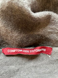 COMPTOIR DES COTONNIERS GREY SPOT PATTERNED WOOL SCARF/ WRAP