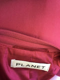 PLANET ROSE PINK SLEEVELESS DRESS & MATCHING COAT SIZE 12