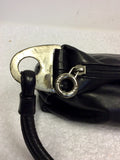ITALIAN VERA PELLE BLACK LEATHER SHOULDER BAG