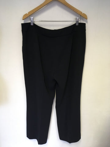HOBBS BLACK TAILORED TROUSERS SIZE 16