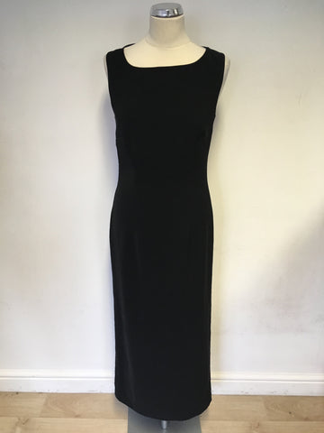 VERA MONT BLACK LONG EVENING BACK WITH OPEN STRAPPY BACK SIZE 12
