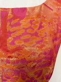 STEILMANN PINK & ORANGE FLORAL PRINT SLEEVELESS PENCIL DRESS & JACKET SUIT  SIZE 14