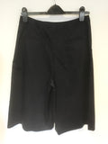 HOBBS NW3 NAVY BLUE COTTON A LINE CULOTTES SIZE 10
