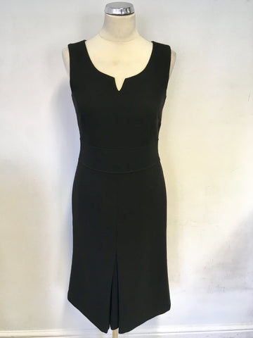 HOBBS BLACK SLEEVELESS WOOL PENCIL DRESS SIZE 10