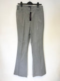 BRAND NEW LONG TALL SALLY LIGHT GREY JACKET & TROUSER SUIT SIZE 12