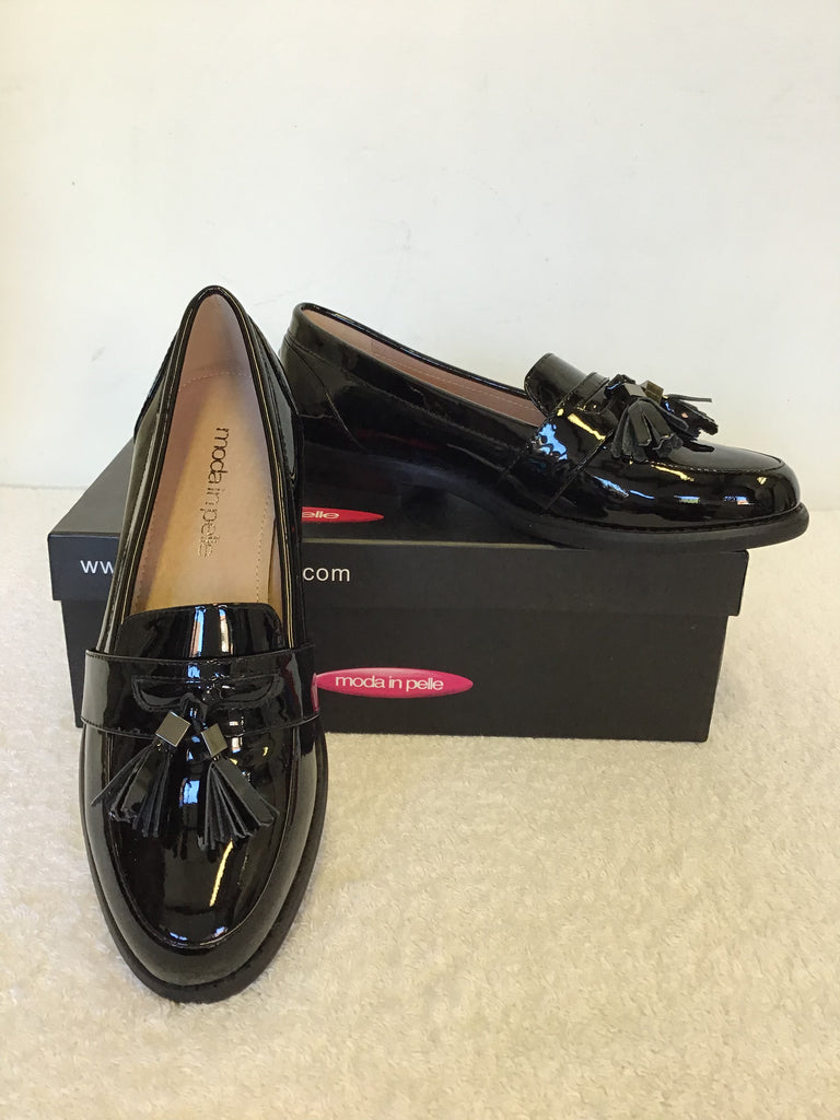 Moda in pelle snakeskin top shoes