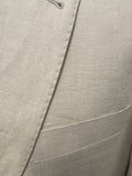 BLAZER TAILORING CREAM LINEN SINGLE BREASTED SUIT SIZE 42R/ 36W