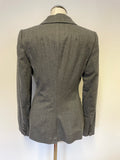 BRAND NEW HOBBS GREY WOOL TAILORED JACKET SIZE 10