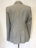 BRAND NEW LONG TALL SALLY LIGHT GREY JACKET & TROUSER SUIT SIZE 12