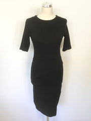 BRAND NEW WHISTLES BLACK KERRY STRETCH JERSEY BANDAGE BODYCON DRESS SIZE 6