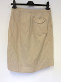 MULBERRY CREAM COTTON JACKET & SKIRT SUIT SIZE 10