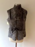 BRAND NEW CELTIC & CO 100% NATURAL BLACK SHEEPSKIN FUR LINED GILET SIZE 12