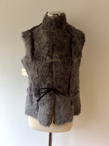 BRAND NEW CELTIC & CO 100% NATURAL BLACK SHEEPSKIN FUR LINED GILET SIZE 12