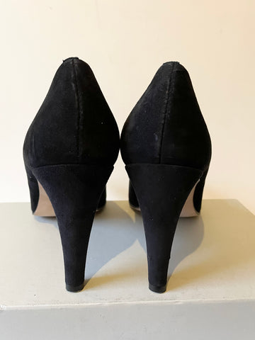 DANIEL BLACK SUEDE LEATHER SOLE HEELS SIZE 7/40