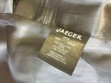 JAEGER BLACK WOOL TIE BELT FULL LENGTH COAT SIZE 16