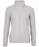 BARBOUR SAM HEUGHAN SIGNATURE COLLECTION FRASER GREY CABLE KNIT JUMPER SIZE 16