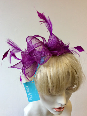 BRAND NEW MAX & ELLIE MAGENTA PINK FASCINATOR ON A HEADBAND