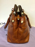 MODALU PIPPA CHESTNUT BROWN LEATHER TOTE BAG