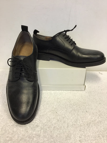BRAND NEW KURT GEIGER BLACK LEATHER LACE UP SHOES SIZE 9/43