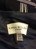 KAREN MILLEN SILK GEOMETRIC PRINT DRESS SIZE 10