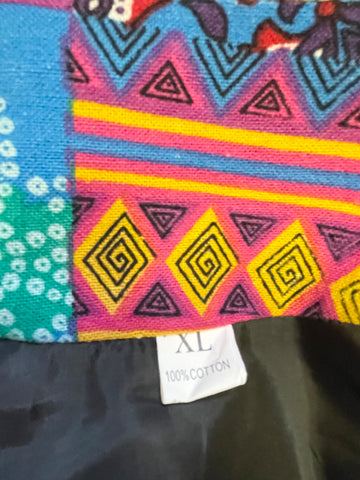UNBRANDED MULTI COLOURED COTTON JACKET SIZE XL