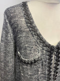 PHASE EIGHT GREY MARL LONG CARDIGAN SIZE 14