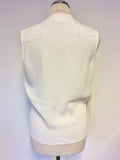 HOBBS INVITATION WHITE V NECKLINE CROSS OVER TOP SIZE 10