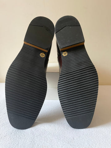 BRAND NEW UNBRANDED DARK BROWN CROC DESIGN LEATHER CHELSEA BOOTS SIZE 7/40