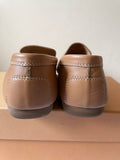 TODS CAMEL LEATHER FLATS SIZE 6.5/39.5