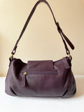 MODALU LONDON PURPLE LEATHER SHOULDER BAG