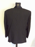 VINTAGE C&A BLACK TUXEDO WOOL SUIT SIZE 44M/ 38W/ 32L