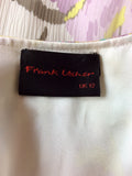 FRANK USHER FLORAL PRINT SILK SPECIAL OCCASION DRESS SIZE 12