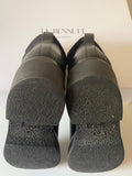 LK BENNETT LUNA BLACK LEATHER ANKLE BOOTS  SIZE 5/38