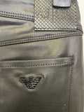 BRAND NEW ARMANI JEANS J28 ORCHID BLACK COATED SKINNY LEG JEANS SIZE 26
