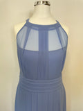 HOBBS CORNFLOWER BLUE LONG SPECIAL OCCASION MAXI DRESS SIZE 14