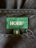 HOBBS BLACK & WHITE EMBROIDERED FLORAL DESIGN DRESS SIZE 8
