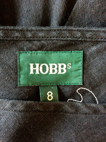HOBBS BLACK & WHITE EMBROIDERED FLORAL DESIGN DRESS SIZE 8