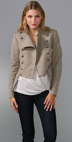 TWENTY8TWELVE BLACK WOOL BLEND TURPIN JACKET SIZE 10