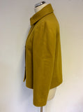 JAEGER MUSTARD WOOL BLEND JACKET SIZE 10