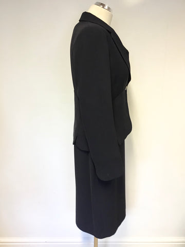 HOBBS NAVY BLUE JACKET & PENCIL DRESS SUIT SIZE 12