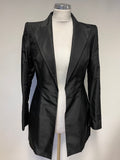 AMANDA WAKELEY BLACK 100% SILK FITTED EVENING / SPECIAL OCCASION JACKET SIZE 8