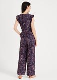 BRAND NEW PHASE EIGHT JAYESHA NAVY BLUE & MULTI COLOURED PAISLEY PRINT JUMPSUIT SIZE 10