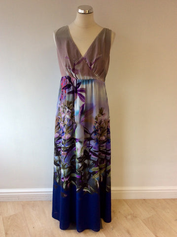 LAURA ASHLEY FLORAL PRINT LONG MAXI DRESS SIZE 12