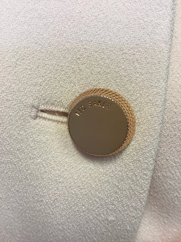 BRAND NEW TED BAKER CEALLY BABY PINK TIE FRONT COAT SIZE 2 UK 10/12