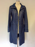 NOA NOA BLUE SPOT HOODED RAINCOAT/MAC SIZE XS