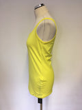 BRAND NEW MARCCAIN YELLOW VEST TOP SIZE N5 UK 14/16