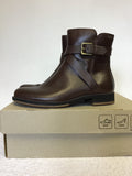 BRAND NEW ECCO SAUNTER COCOA BROWN LEATHER ANKLE BOOTS SIZE 4/37